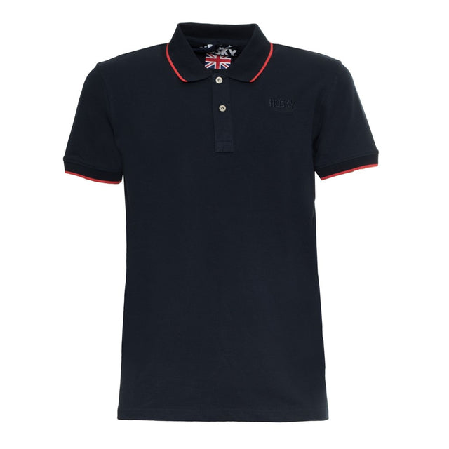 Polo shirt men's shirt spring summer cotton elastane blend stretch polo solid color buttons short sleeves logo comfortable polo breathable polo