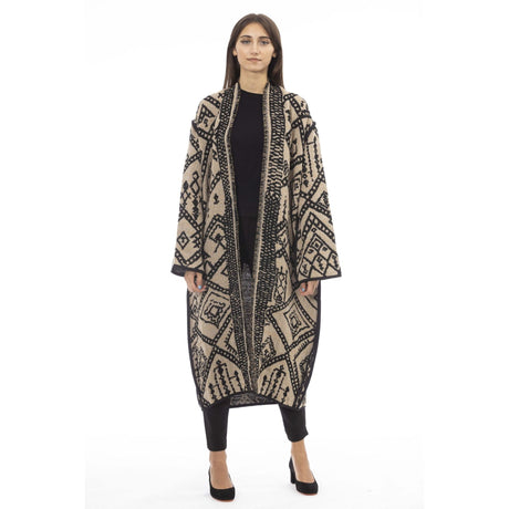 Women's coat Textured coat Long sleeve coat Fall/Winter coat Italian-made coat Warm coat Winter coat Stylish coat Women's outerwear
