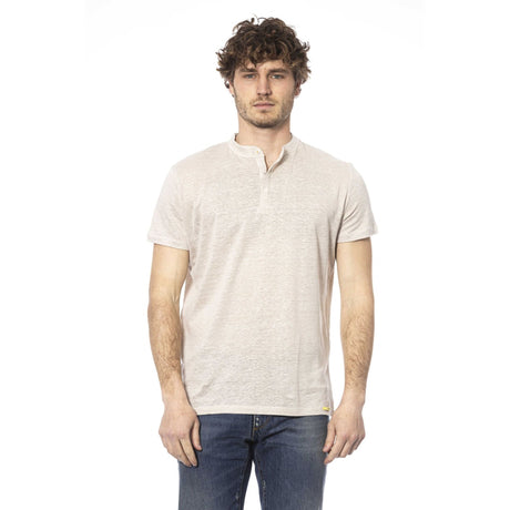 Men's t-shirt Italian-made t-shirt Short-sleeve t-shirt Solid color t-shirt 100% linen  Breathable t-shirt Comfortable t-shirt Lightweight t-shirt