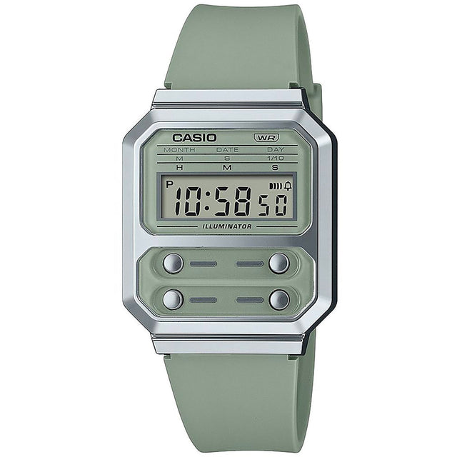 Casio Unisex Digital Watch Clear Digital Display with Casio Logo 33mm Case Size (Comfortable for Most Wrists) Lightweight Plastic Case Stainless Steel Strap Secure Deployment Clasp Quartz Movement Easy to Read Display Date Indicator (Optional: List other features like Alarm, Stopwatch) 10 ATM Water Resistant Durable & Reliable Unisex Style Classic Design Modern Functionality Original Packaging