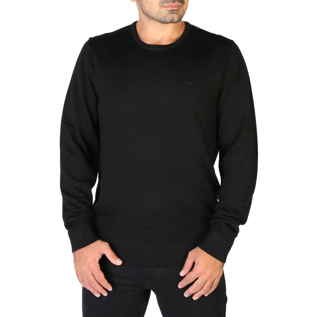 Men's sweater Breathable sweater Ribbed hems sweater Fall/Winter sweater Crewneck sweater Wool sweater Solid color sweater