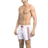 Men's swim shorts Spring/Summer collection Solid color swim shorts Polyester swim shorts Quick-drying swim shorts Elastic waistband swim shorts Breathable swim shorts Visible logo Minimalist swim shorts Italian-inspired swimwear