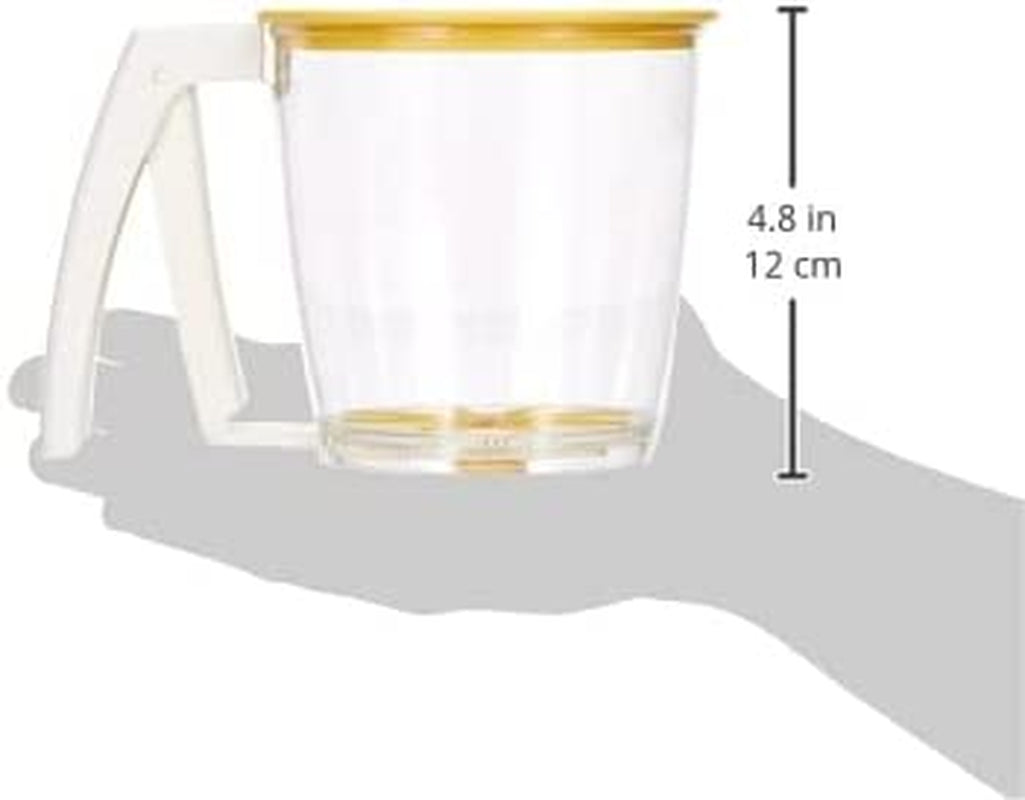 Einhand Sieb Mit Deckel, Für Mehl Oder Puderzucker, Aus Kunststoff BPA Frei