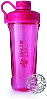 Blenderbottle Radian Tritan Trinkflasche Mit Blenderball, Geeignet Als Eiweiß Shaker, Protein Shaker, Wasserflasche, BPA Frei, Skaliert Bis 700 Ml, Fassungsvermögen 940 Ml, Pink