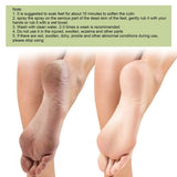 Foot Care Spray Citrus Heel Elbow Knee Exfoliating Anti-Drying Crack Peeling Removal Dead Skin Calluses Hand Feet Repair Liquid
