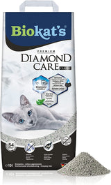 Biokat'S Diamond Care Classic Katzenstreu Ohne Duft - Feine Klumpstreu Aus Bentonit Mit Aktivkohle Und Aloe Vera - 1 Sack (1 X 10 L)