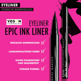 NYX Professional Makeup Epic Ink Eye Liner, Filzstift, Wasserfest, Vegane Formel, Shade 01