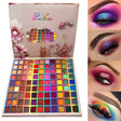 99 Farben Lidschatten Palette, Rechoo Regenbogenfarben Fusion Eyeshadow Palette Bunt, Professionelle Matte Glitter Make-Up-Palette, Buntes Pulver Langlebiger Lidschatten