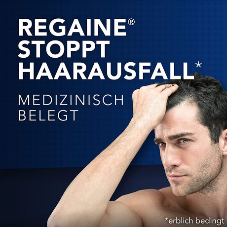 REGAINE Männer Schaum: 3-Monatspackung Mit 50 Mg/G Minoxidil, Stoppt Erblich Bedingten Haarausfall Bei Männern Und Regt Das Haarwachstum An, 3 X 60 G