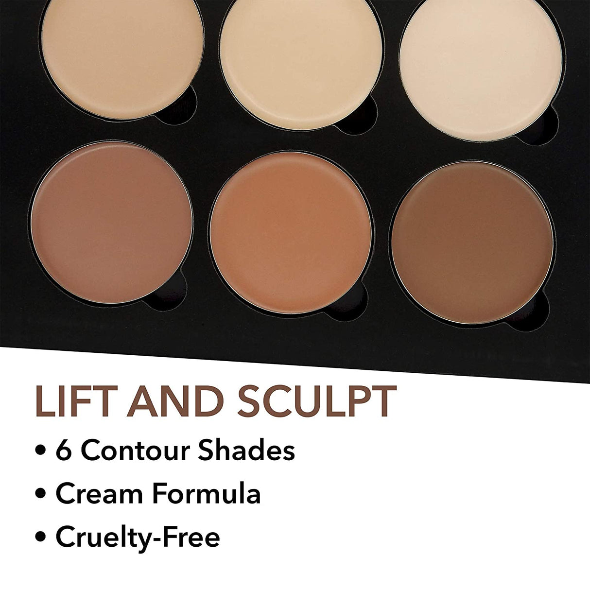 W7 Lift & Sculpt Creme Contour Set – Make-Up Palette Zum Abdecken, Highlighten Und Konturieren – Schritt-Für-Schritt-Anleitung Enthalten