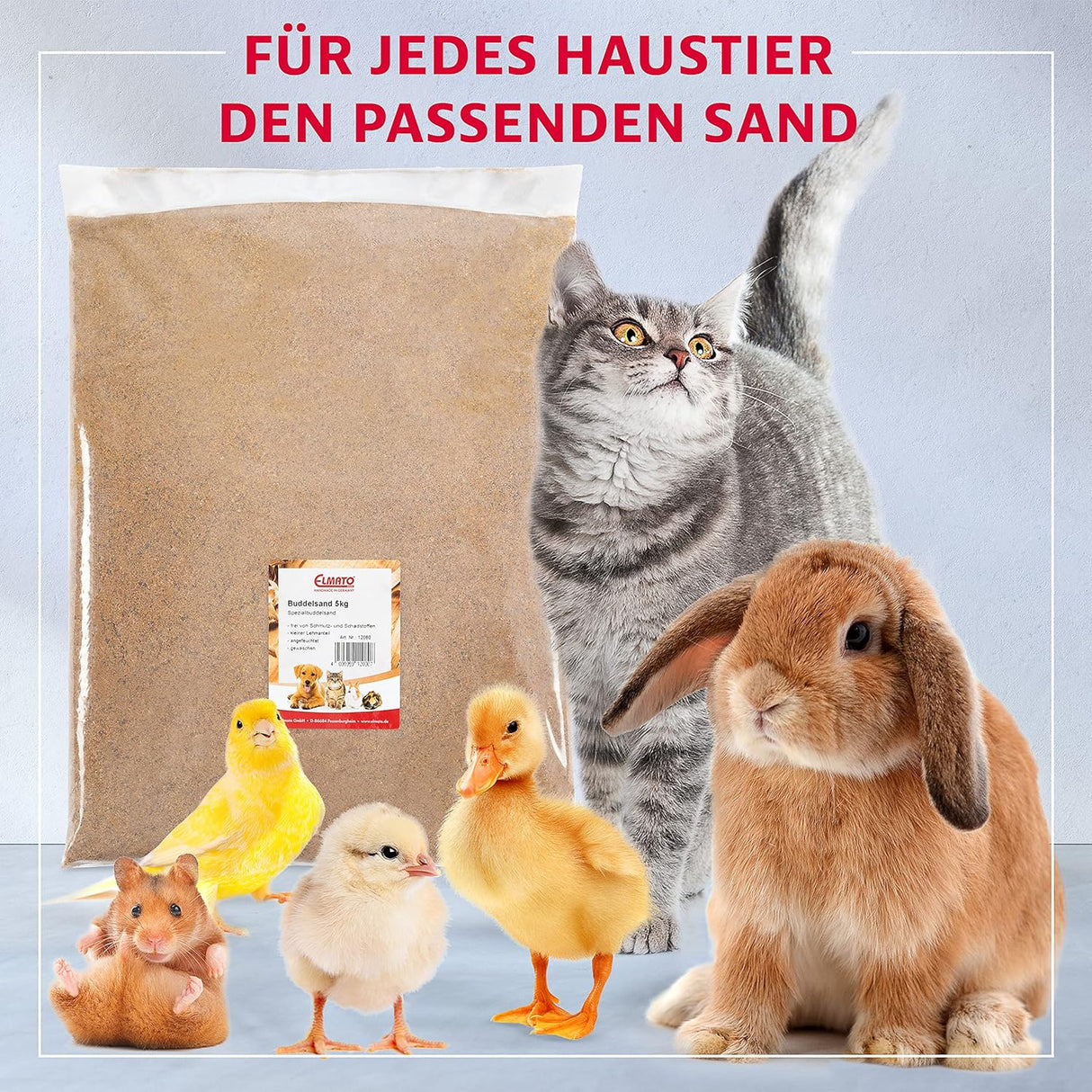 12080 Spezial Buddelsand Für Kaninchen Hasen Nager 5 Kg