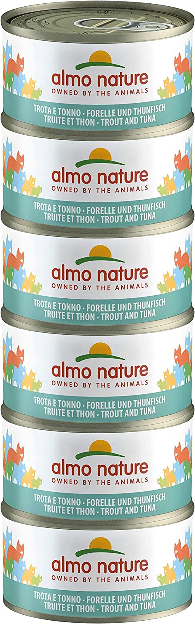 Almo Nature Megapack Katzenfutter Nass - Forelle Und Thunfisch- 6Er Pack (6X70G)