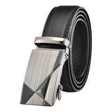 Men Belts Automatic Buckle Belt PU Leather High Quality for Men Leather Strap Casual for Jeans