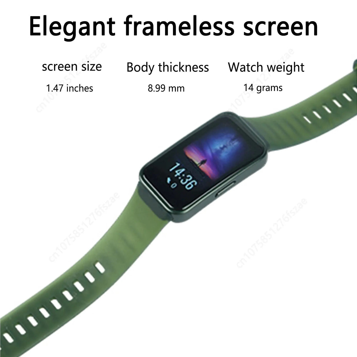 Original  Band 8 Smart Band All-Day Blood Oxygen 1.47'' AMOLED Screen Heart Rate Smartband 2 Weeks Battery Life