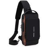 Men Multifunction anti Theft USB Shoulder Bag Man Crossbody Cross Body Travel Sling Chest Bags Pack Messenger Pack