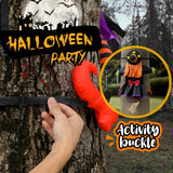Crashing Witch Decor, Halloween Decorations Clearance Outdoor Witch Props Ornaments, Hanging into Tree/Porch Pole/Door/Indoor/Yard, with Adjustable Band, outside Garden Funny Witches Flying Crashed