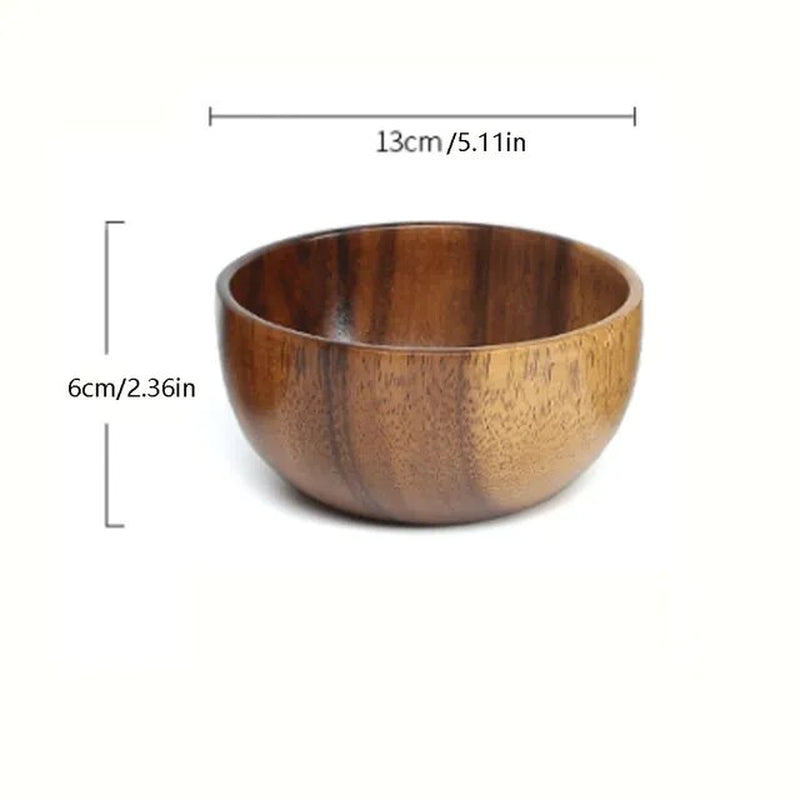 Salad Decoration Practical Bowl Fruit Large Wooden Kitchen Bamboo Bowl