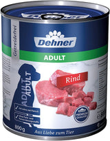Dehner Premium Hundefutter Adult, Rind, 6 X 800 G (4800 G)