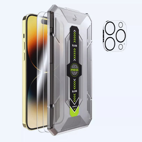 Lastemperedglass 3-IN-1 Protection Set for Apple iPhone 12 Pro | 12 Pro Max - Premium Screen Protector from Slaminu - Just €8.40! Shop now at Triple K&S