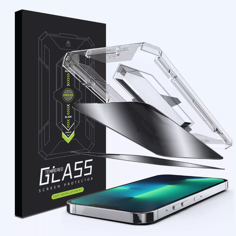 Lastemperedglass Privacy 2-IN-1 Protection Set for Apple iPhone 14 - Premium Screen Protector from Slaminu - Just €10.35! Shop now at Triple K&S