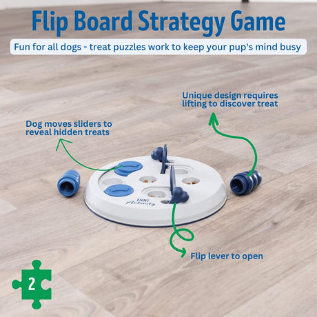 TRIXIE Intelligenzspielzeug Hundebeschäftigung "Dog Activity Strategie-Spiel Flip Board, Ø 23 Cm" - 32026