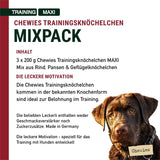 Chewies Hundeleckerli Mix - 3 X 200 G - Rind, Pansen, Geflügel Knöchelchen - Hundesnacks Zuckerfrei & Mit Hohem Fleischanteil - Trainings-Leckerli Für Ihren Hund (600 G)