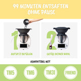 Mixfino® Entsafter Für Den Thermomix TM6 TM5 TM31 TM Friend - 99 Minuten Entsaften Ohne Schüssel Leeren - Saft Ohne Pressen - Qualität Made in Germany
