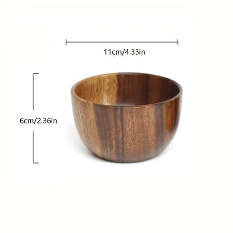 Salad Decoration Practical Bowl Fruit Large Wooden Kitchen Bamboo Bowl