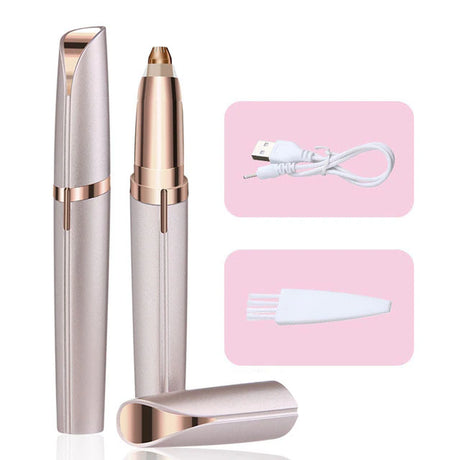 Womens Electric Eyebrow Trimmer Eye Brow Shaper Pencil Face Hair Remover for Women Automatic Eyebrow Shavers Pocketknife