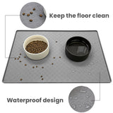 Pet Placemat Dog Food Bowl Mat Cat Feed Mat Cat Dog Drinking Feeding Placemat Silicone