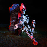 35" Posable Halloween Skeleton, Full Body Joints Plastic Skeleton with Movable/Posable Joints,Perfect for Halloween Haunted House Props Decorations Outdoor