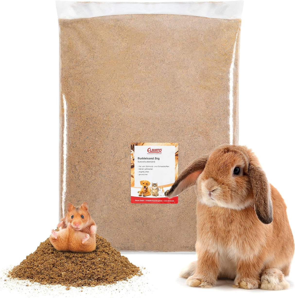 12080 Spezial Buddelsand Für Kaninchen Hasen Nager 5 Kg