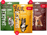 MERA Snacker Mix-Pack Ohne Getreide (6 X 200G), Herzhaft Softe Hundeleckerli Für Training Oder Als Snack, Mit Geflügel, Lamm Und Rind