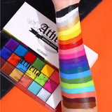 Makeup Palette Set, 20 Farben Gesichtsfarbe & 10 Stück Makeup Pinsel Kit, Professionelle Ölgemälde Palette Mit Makeup Pinsel Set