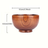 Salad Decoration Practical Bowl Fruit Large Wooden Kitchen Bamboo Bowl